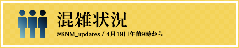 混雑状況（4月19日午前9時から）